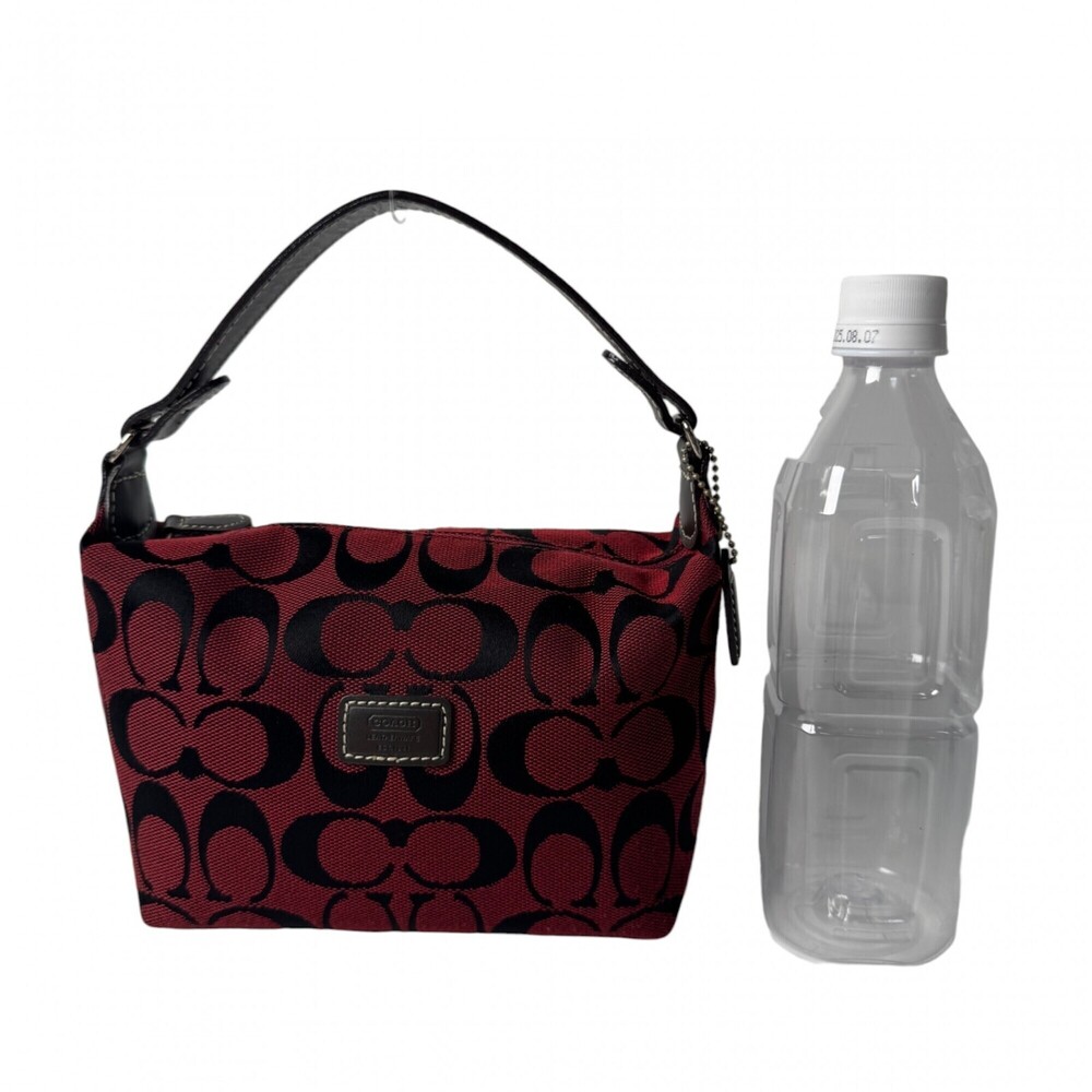 バッグ COACH Signature Accessory Pouch BrownY2K Coach COACH Handbag Pouch Signature Accessory for Wom… - Gem